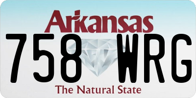 AR license plate 758WRG