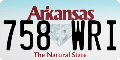AR license plate 758WRI
