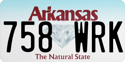 AR license plate 758WRK