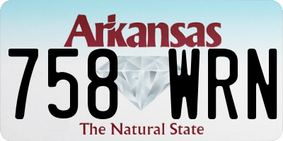 AR license plate 758WRN