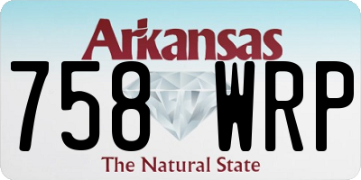 AR license plate 758WRP