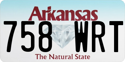 AR license plate 758WRT