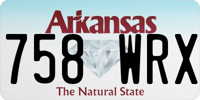 AR license plate 758WRX