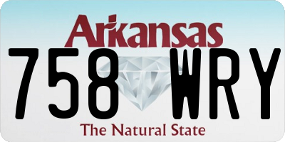 AR license plate 758WRY