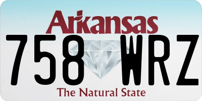 AR license plate 758WRZ