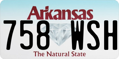 AR license plate 758WSH