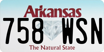 AR license plate 758WSN