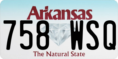 AR license plate 758WSQ