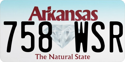 AR license plate 758WSR