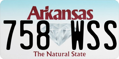 AR license plate 758WSS