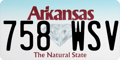 AR license plate 758WSV