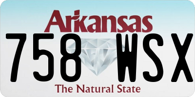 AR license plate 758WSX