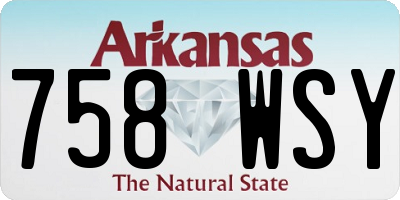 AR license plate 758WSY