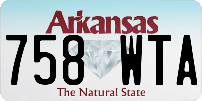 AR license plate 758WTA