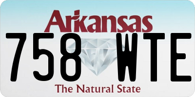 AR license plate 758WTE