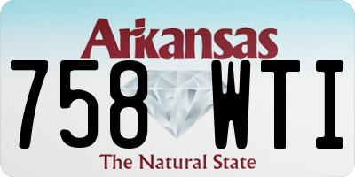 AR license plate 758WTI
