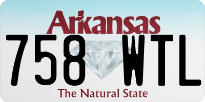 AR license plate 758WTL