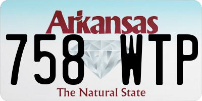 AR license plate 758WTP