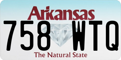 AR license plate 758WTQ