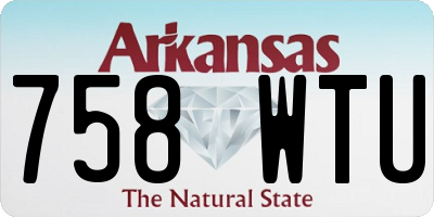 AR license plate 758WTU