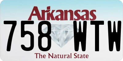 AR license plate 758WTW