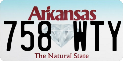 AR license plate 758WTY