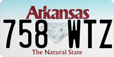 AR license plate 758WTZ