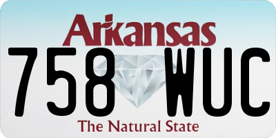 AR license plate 758WUC