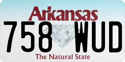 AR license plate 758WUD