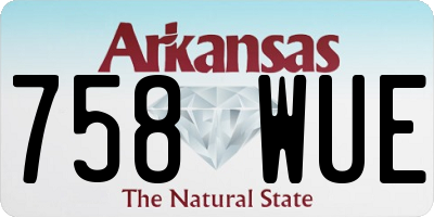AR license plate 758WUE