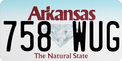 AR license plate 758WUG