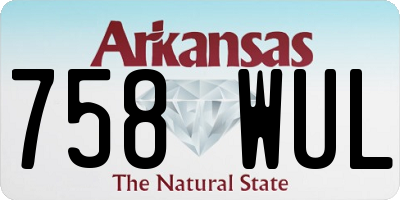AR license plate 758WUL