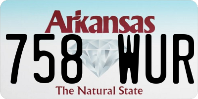AR license plate 758WUR