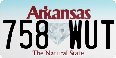 AR license plate 758WUT