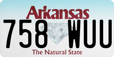 AR license plate 758WUU