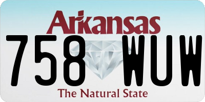 AR license plate 758WUW