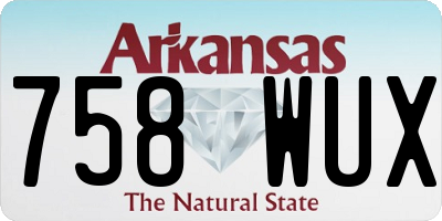 AR license plate 758WUX
