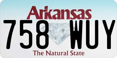 AR license plate 758WUY