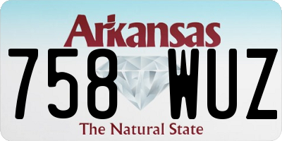AR license plate 758WUZ