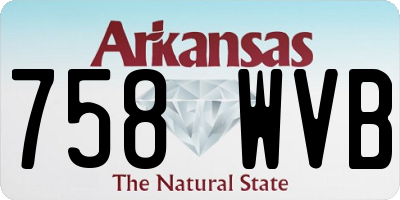 AR license plate 758WVB