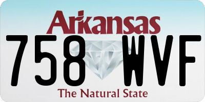 AR license plate 758WVF