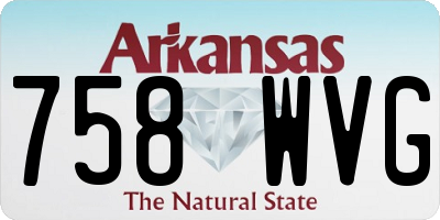 AR license plate 758WVG