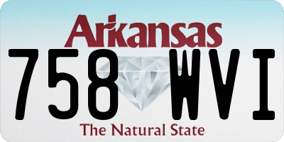 AR license plate 758WVI