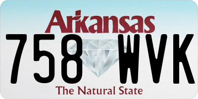 AR license plate 758WVK