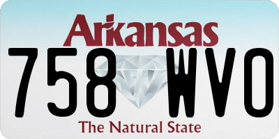 AR license plate 758WVO