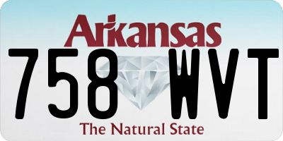 AR license plate 758WVT