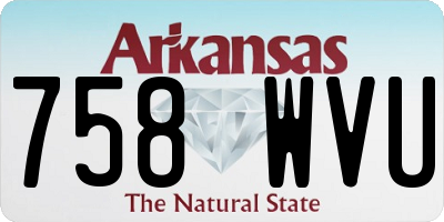 AR license plate 758WVU