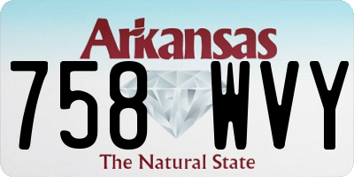 AR license plate 758WVY