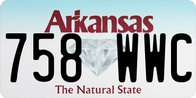 AR license plate 758WWC