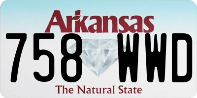 AR license plate 758WWD